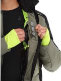 Vignette CMP, 33W0837 veste de ski hommes Kaki noir, vert 