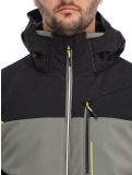 Vignette CMP, 33W0897 veste de ski softshell hommes Kaki vert 