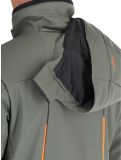 Vignette CMP, 33W0897 veste de ski softshell hommes Olive vert 