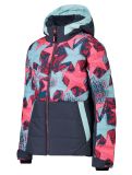 Vignette CMP, 34W4865P veste de ski enfants Aqua  / Gloss / Teal multicolore, rose 