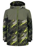 Vignette CMP, 34W4994P veste de ski enfants Olive / Black noir, vert 