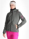 Vignette CMP, 39A5006M veste de ski softshell femmes Mineral Melange vert 