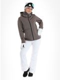 Vignette CMP, 39A5006M veste de ski softshell femmes Sesam Mel Black beige, noir 