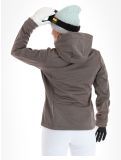 Vignette CMP, 39A5006M veste de ski softshell femmes Sesam Mel Black beige, noir 