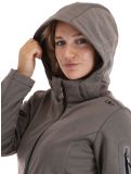 Vignette CMP, 39A5006M veste de ski softshell femmes Sesam Mel Black beige, noir 