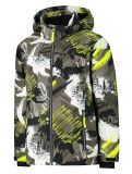 Vignette CMP, 39W1924 veste de ski enfants Olive / Yellow Fluo jaune, vert 