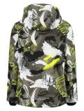 Vignette CMP, 39W1924 veste de ski enfants Olive / Yellow Fluo jaune, vert 