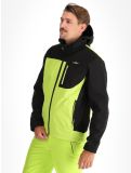 Vignette CMP, 3A01787N veste de ski softshell hommes Acid Yellow / Black jaune, noir 