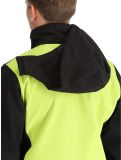 Vignette CMP, 3A01787N veste de ski softshell hommes Acid Yellow / Black jaune, noir 