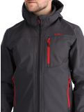 Vignette CMP, 3A01787N veste de ski softshell hommes Anthracite / Black / Chili gris, noir, rouge 