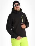 Vignette CMP, 3A01787N veste de ski softshell hommes Black / Acid noir 