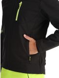 Vignette CMP, 3A01787N veste de ski softshell hommes Black / Acid noir 