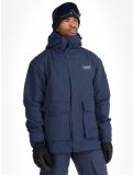 Vignette ColourWear, U Mountain Cargo veste de ski unisexe Navy bleu 