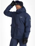 Vignette ColourWear, U Mountain Cargo veste de ski unisexe Navy bleu 