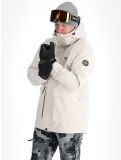 Vignette ColourWear, U Mountain Cargo veste de ski unisexe Off-White blanc 