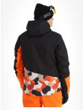 Vignette Dare2b, Baseplate veste de ski hommes Black / Puffins Orange Geo Camo Print noir, orange 