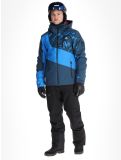 Vignette Dare2b, Baseplate II veste de ski hommes Moonlight Denim / Athletic Blue Mountain Print bleu 