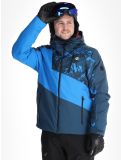 Vignette Dare2b, Baseplate II veste de ski hommes Moonlight Denim / Athletic Blue Mountain Print bleu 