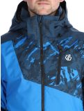 Vignette Dare2b, Baseplate II veste de ski hommes Moonlight Denim / Athletic Blue Mountain Print bleu 