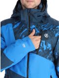 Vignette Dare2b, Baseplate II veste de ski hommes Moonlight Denim / Athletic Blue Mountain Print bleu 