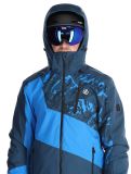 Vignette Dare2b, Baseplate II veste de ski hommes Moonlight Denim / Athletic Blue Mountain Print bleu 