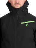 Vignette Dare2b, Eagly II veste de ski hommes Black / Green Flash noir, vert 