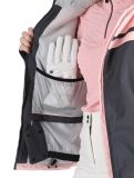 Vignette Dare2b, Flurry veste de ski femmes Crystal Rose / Ebony Grey gris, rose 