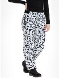 Vignette Dare2b, Ice pantalon de ski femmes Black and White Graffiti Print blanc, noir 