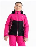 Vignette Dare2b, Impose III veste de ski enfants PurePink / Blk noir, rose 