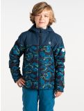 Vignette Dare2b, Liftie veste de ski enfants Moonlight Denim / Kingfisher Blue Camo Print bleu 