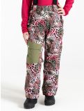 Vignette Dare2b, Pow pantalon de ski enfants Olivine Green Leopard Print vert 