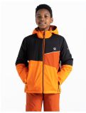 Vignette Dare2b, Steazy veste de ski enfants Puffins Orange/Black noir, orange 