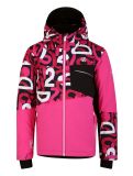 Vignette Dare2b, Traverse veste de ski enfants Kids Ski Graffiti Print / Black rose 