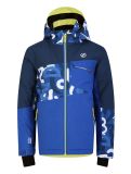 Vignette Dare2b, Traverse veste de ski enfants Olympian Blue Graffiti Print / Moonlight Denim bleu 