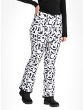 Vignette Dare2b, Upshill pantalon de ski en softshell femmes Black and White Graffiti Print blanc, noir 