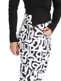 Vignette Dare2b, Upshill pantalon de ski en softshell femmes Black and White Graffiti Print blanc, noir 