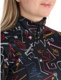 Vignette Degre7, Veyrand Print pull de ski femmes Black noir 