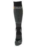 Vignette Deluni, Luca chaussettes de ski enfants Black With Grey Lines gris, noir 