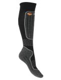 Vignette Deluni, Luca chaussettes de ski enfants Black With Grey Lines gris, noir 