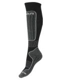 Vignette Deluni, Luca chaussettes de ski enfants Black With Grey Lines gris, noir 