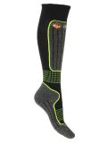 Vignette Deluni, Luca chaussettes de ski enfants Black With Neon Green Lines noir, vert 