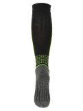 Vignette Deluni, Luca chaussettes de ski enfants Black With Neon Green Lines noir, vert 