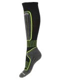 Vignette Deluni, Luca chaussettes de ski enfants Black With Neon Green Lines noir, vert 