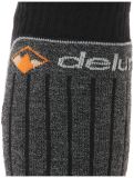 Vignette Deluni, Gaia 3 pair chaussettes de ski 3 paire unisexe Black With Grey Lines gris, noir 