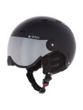 Vignette Deluni, Montano Pro 1 casque de ski avec visière unisexe Matt Black noir 