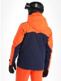 Vignette Descente, Paddy veste de ski hommes Dark Night bleu, orange 