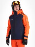 Vignette Descente, Paddy veste de ski hommes Dark Night bleu, orange 