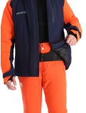 Vignette Descente, Paddy veste de ski hommes Dark Night bleu, orange 