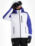 Vignette Descente, Paddy veste de ski hommes Super White blanc, bleu 