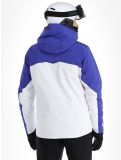 Vignette Descente, Paddy veste de ski hommes Super White blanc, bleu 